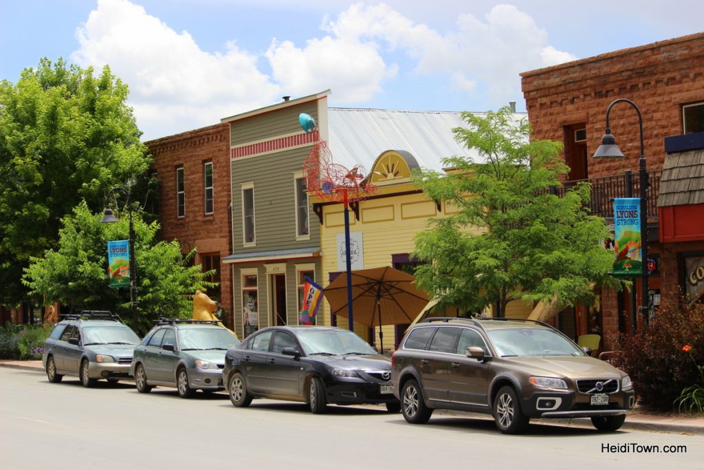 Downtown Lyons, Colorado. By Heidi Kerr-Schlaefer