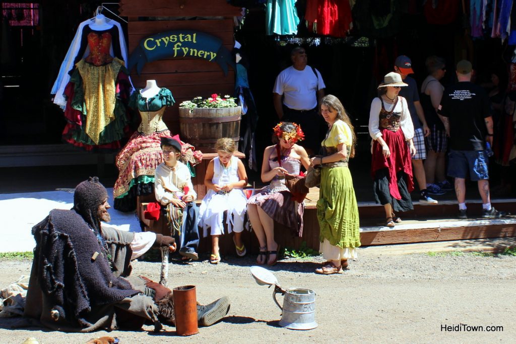 win tickets to the Colorado Renaissance Festival. Begger man. HeidiTown.com