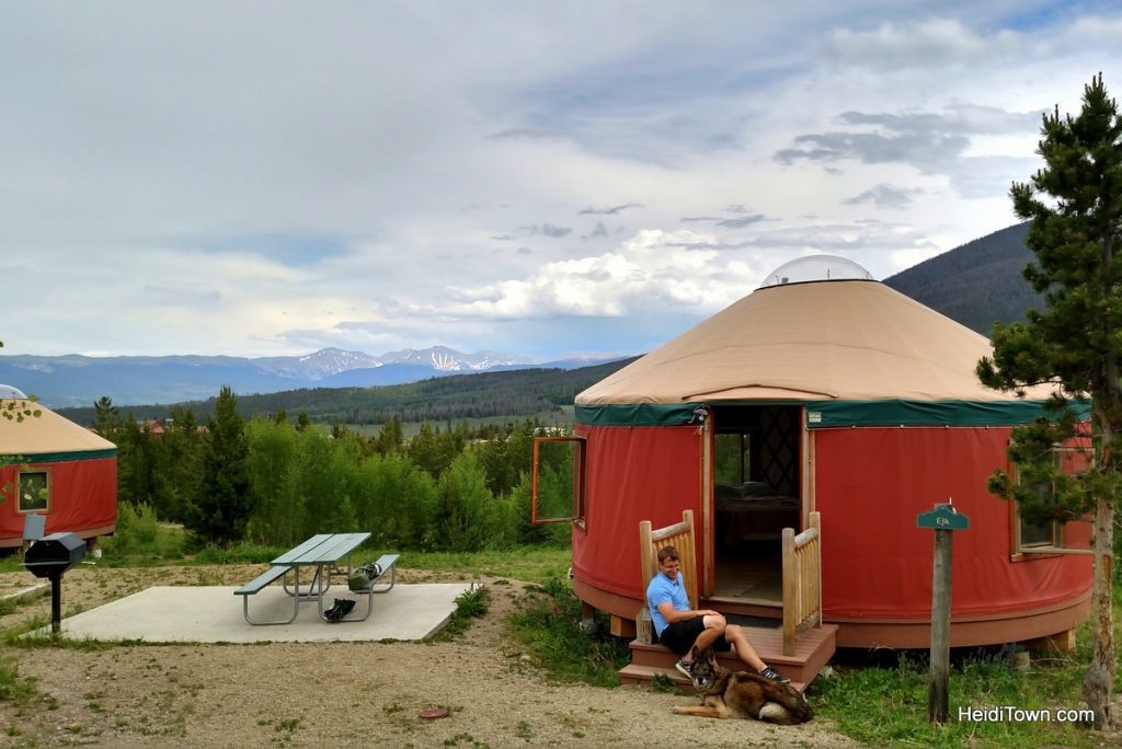 A stay at Yurt Village at Snow Mountain Ranch. Ryan & Xena. HeidiTown.com