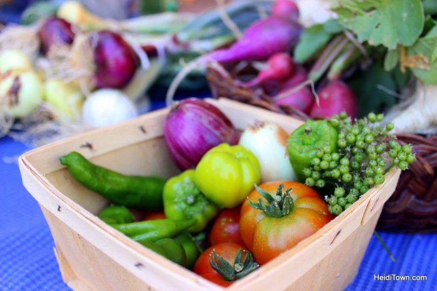 FEATURED FESTIVAL Farm to Fiddle Festival, Hotchkiss, Colorado. Veggies. HeidiTown.com
