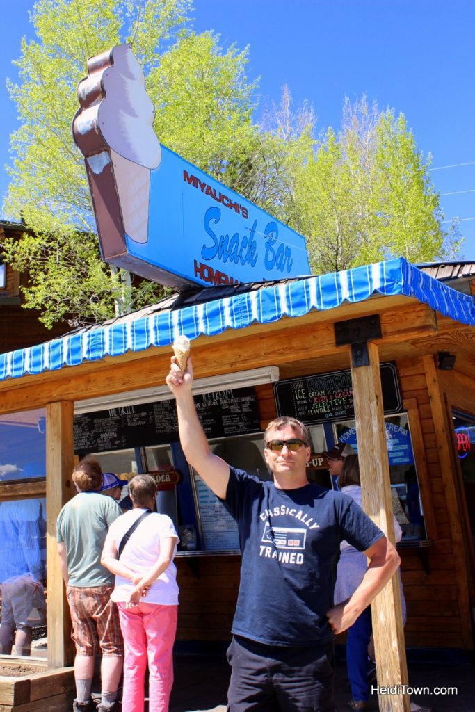 Must-stop Colorado ice cream shops. Miyauchi's in Grand Lake. HeidiTown.com