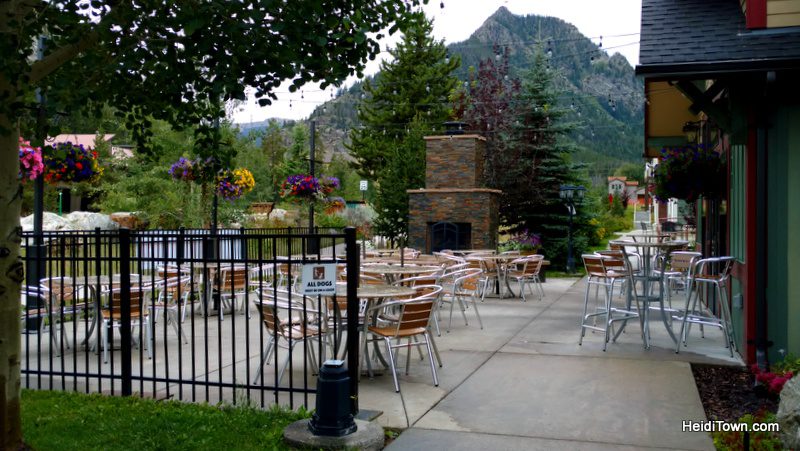 Fall in love with Frisco, Colorado this autumn. The patio at Tavern West. HeidiTown.com