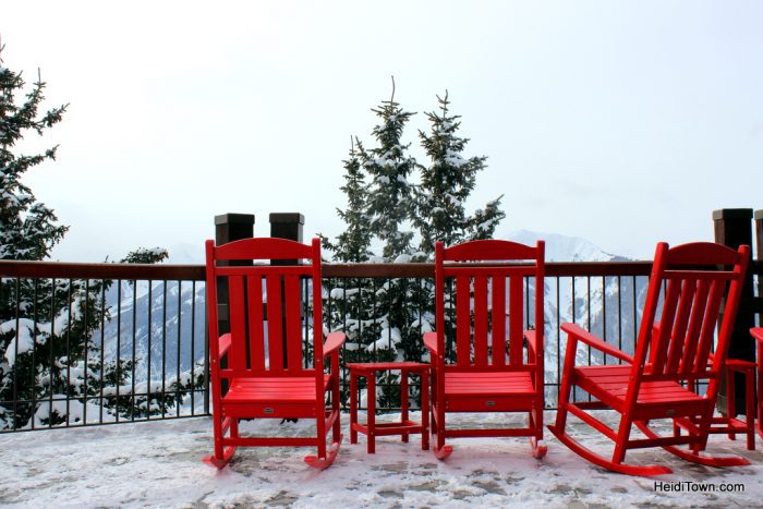 Finding the Real Aspen, HeidiTown.com. The deck at Sundeck Restaurant on Aspen Mountain