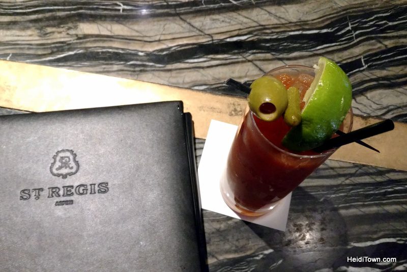 When Visiting Aspen, Colorado, Eat All the Things. Bloody Mary at the St. Regis. HeidiTown.com