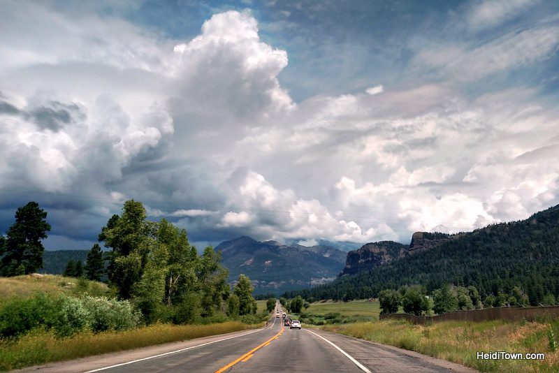 Road Trip Planning 101. US 160 near Pagosa Springs, Colorado. HeidiTown.com