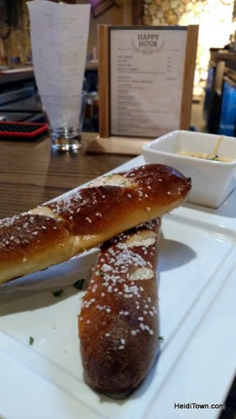 The Wild Game Longmont, not just for kids. Happy hour pretzels. HeidiTown.com