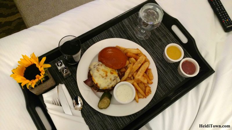A Staycation at Hilton Denver Inverness in the Denver Tech Center Fireside bison burger