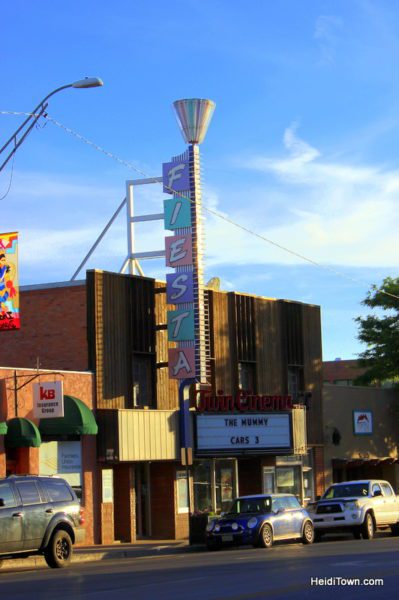 Cortez, Colorado, Blending the Past & Present, Fiesta Theater retro sign. HeidiTown.com