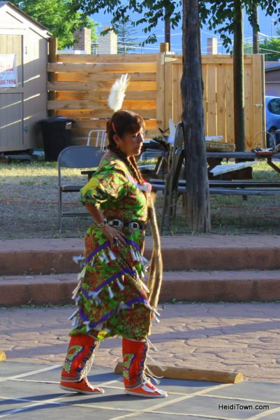 Cortez, Colorado, Blending the Past & Present. Native American Dancer. HeidiTown.com