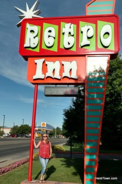 Cortez, Colorado, Blending the Past & Present. Retro Inn. HeidiTown.com