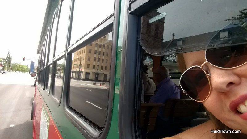 A Jolly Trolley Ride in Cheyenne, Wyoming. Riding the trolley. HeidiTown.com