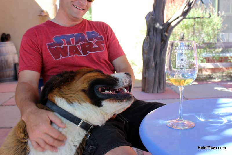 Take Road G to Wine Paradise, St. Bernard at Sutcliff Winery.