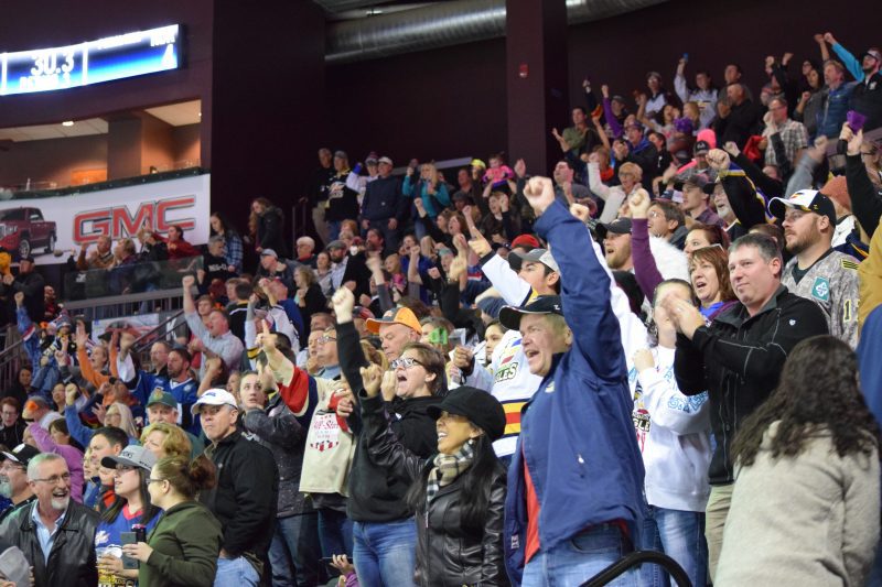 A Night Out With the Colorado Eagles, crowd shot, by Sierra Spiller