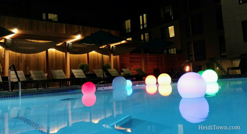 The Birds & the Bees & a Heated Pool at Two New Hotels in Boulder, Colorado. Embassy Suites Boulder pool