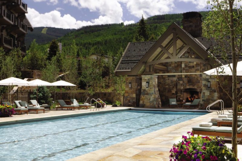 My Favorite Hotel Pools in the Colorado Rocky Mountains. HeidiTown. Four Seasons Vail Pool