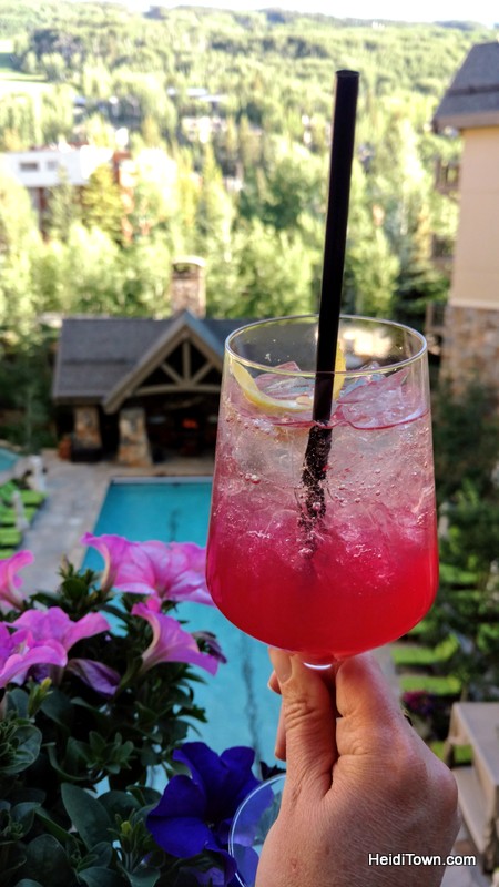 Treat Yourself to Vail, Colorado & the Four Seasons. The V on the balcony of The Remedy. HeidiTown