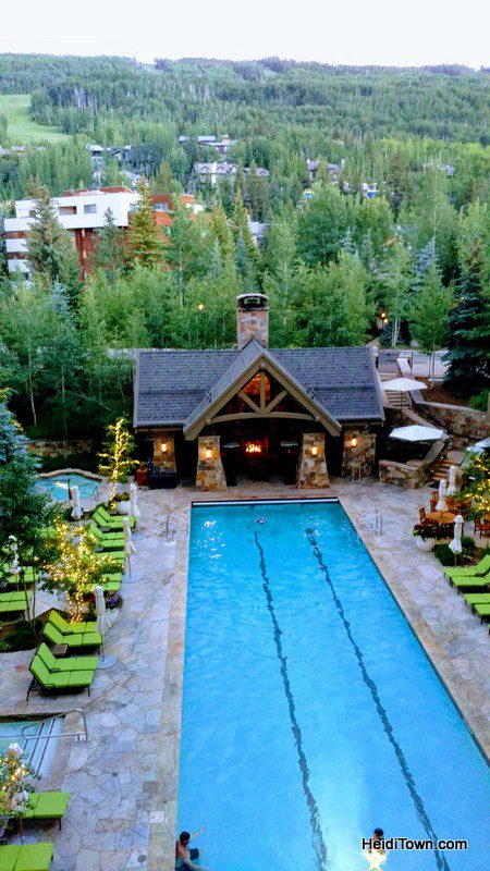 Treat Yourself to Vail, Colorado & the Four Seasons. The pool at Four Seasons in the evening. HeidiTown