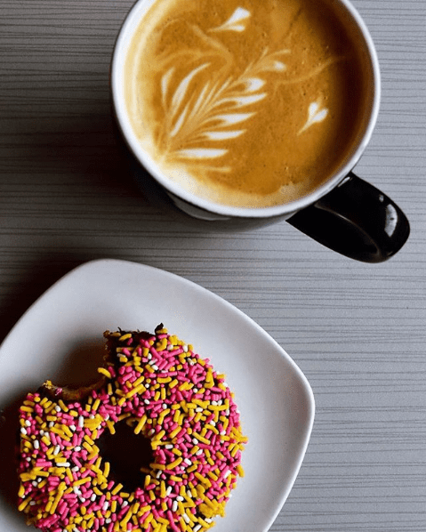Embrace Fall in Colorado with These Outings. HeidiTown.com Coffee and Doughnut Habit Doughnut_Cred Habit