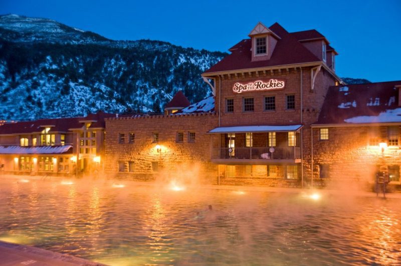 A Colorado Mountain Town for the Holidays. Photo Credit Glenwood Hot Springs