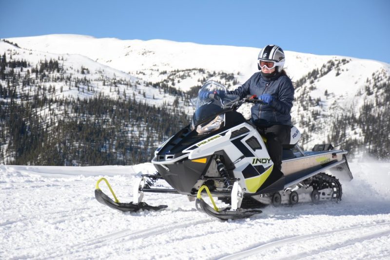 Snowmobiling in Leadville, Colorado It’s Fun. HeidiTown.com Photo by White Mountain Snowmobile Tours