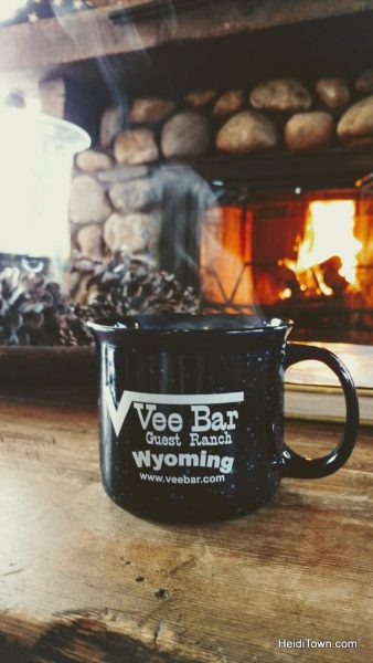 Vee Bar Guest Ranch, coffee mug vertical. Photo by Heidi Kerr-Schlaefer