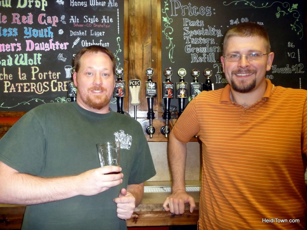 Aaron Heaton & Don Chapman, owners of Grimm Brothers Brewhouse. Taken on 10.12.10 for the Berthoud Weekly Surveyor. Taproom. Photo by Heidi Kerr-Schlaefer.